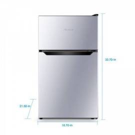 Hisense 3.2 Cu Ft Two Door Mini Fridge W/Freezer